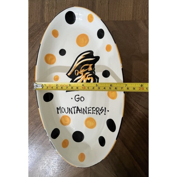 University of Appalachian T. Cabells Too Oval Ceramic Tray Licensed Merchandise - Picture 9 of 10